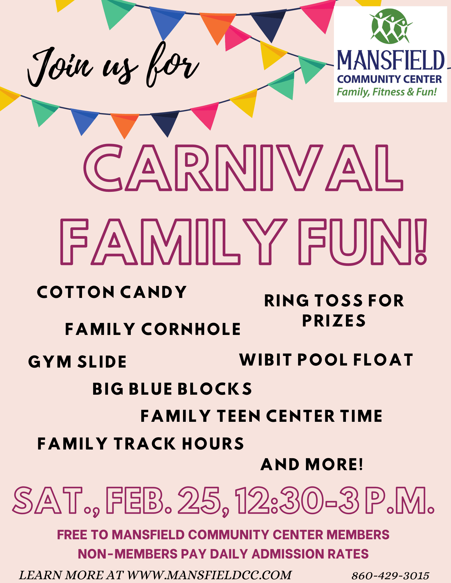Carnival Themed Family Fun Event, Feb. 25, 2023