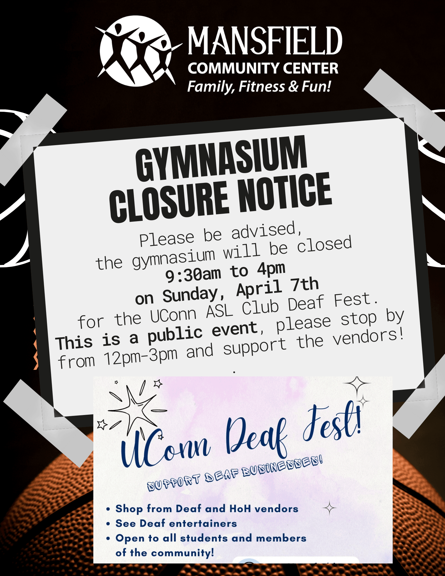 deaf fest gym closed