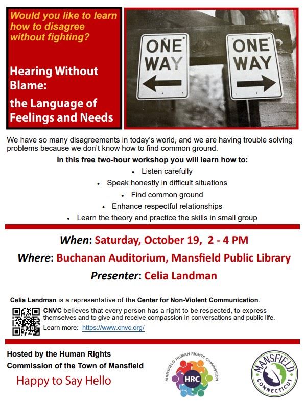 Communications Workshop Oct. 19 Hosted by the Human Rights Commission