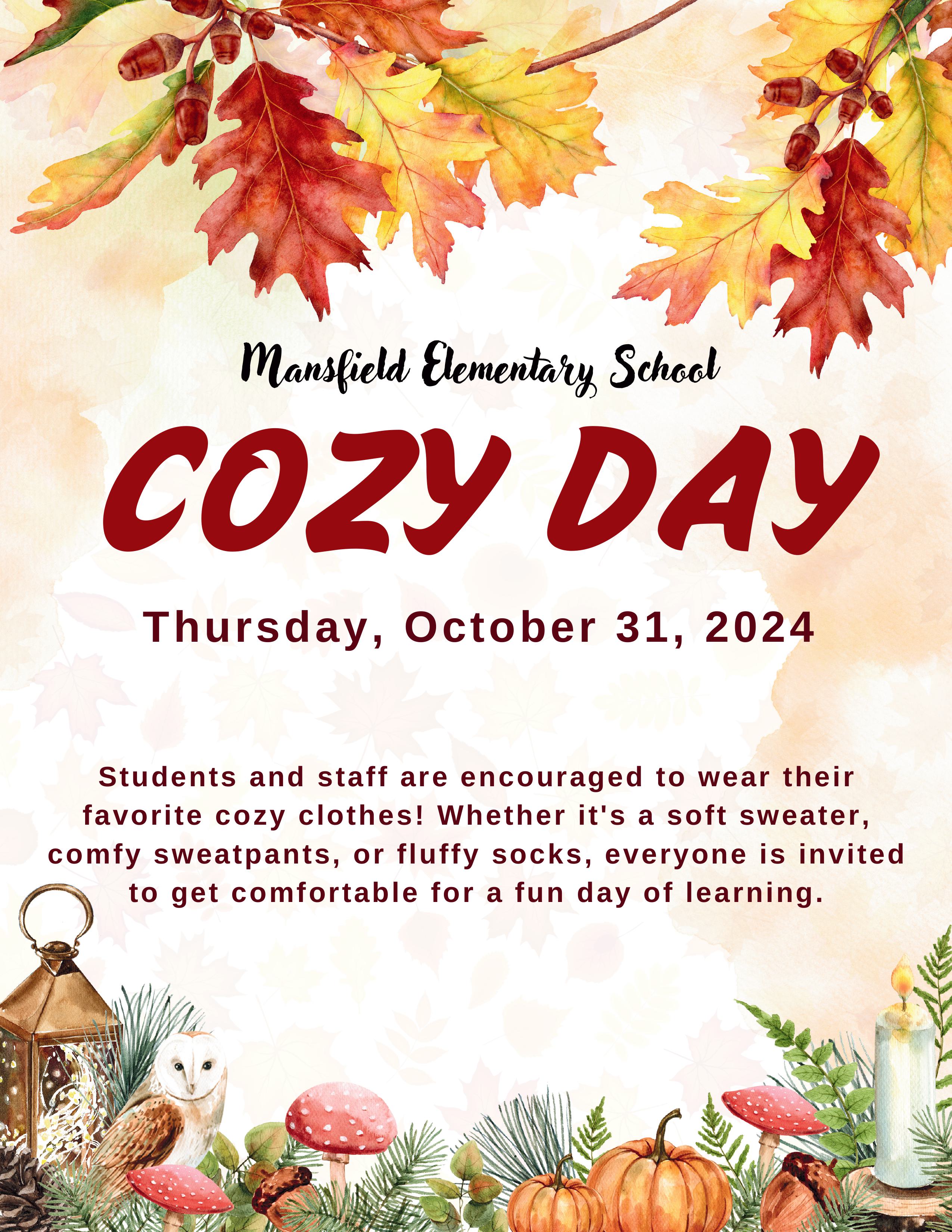 MES Cozy Day Flyer 10.31.2024