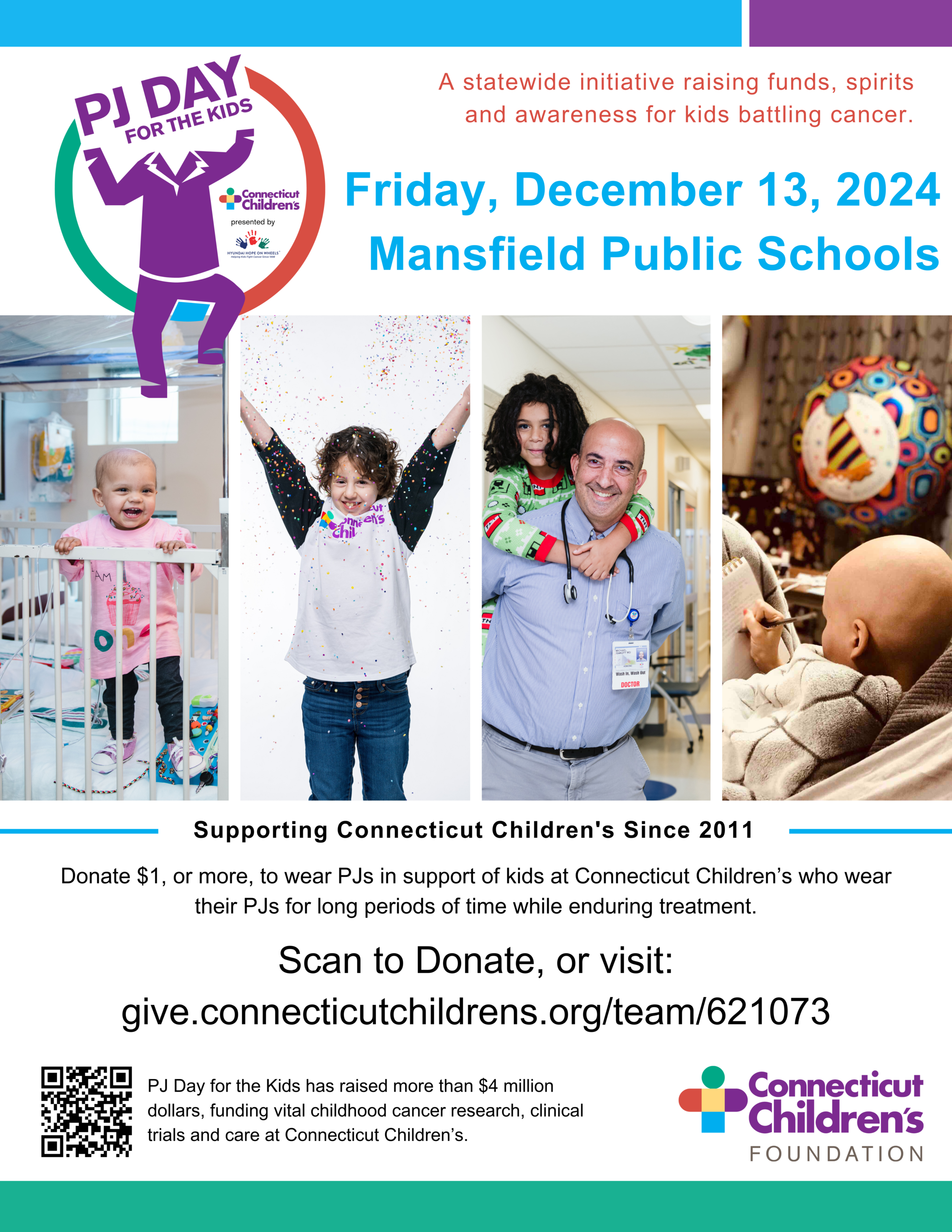 PJ Day For The Kids Mansfield Public Schools Flyer 2024