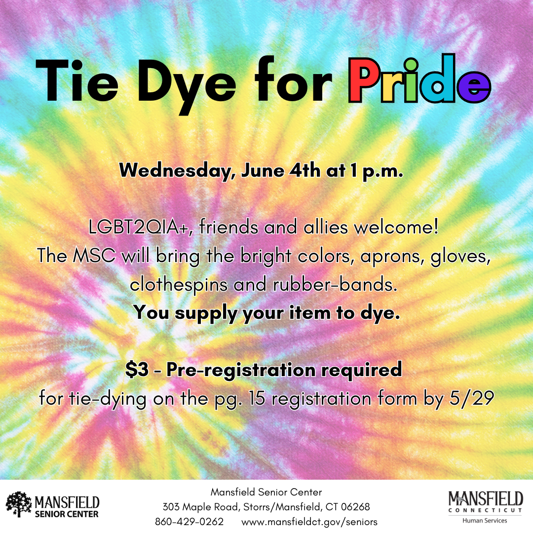 tie dye for pride at MSC (Instagram Post)