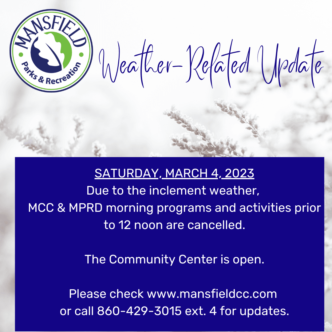 WEATHER NOTICE Saturday, March 4, 2023