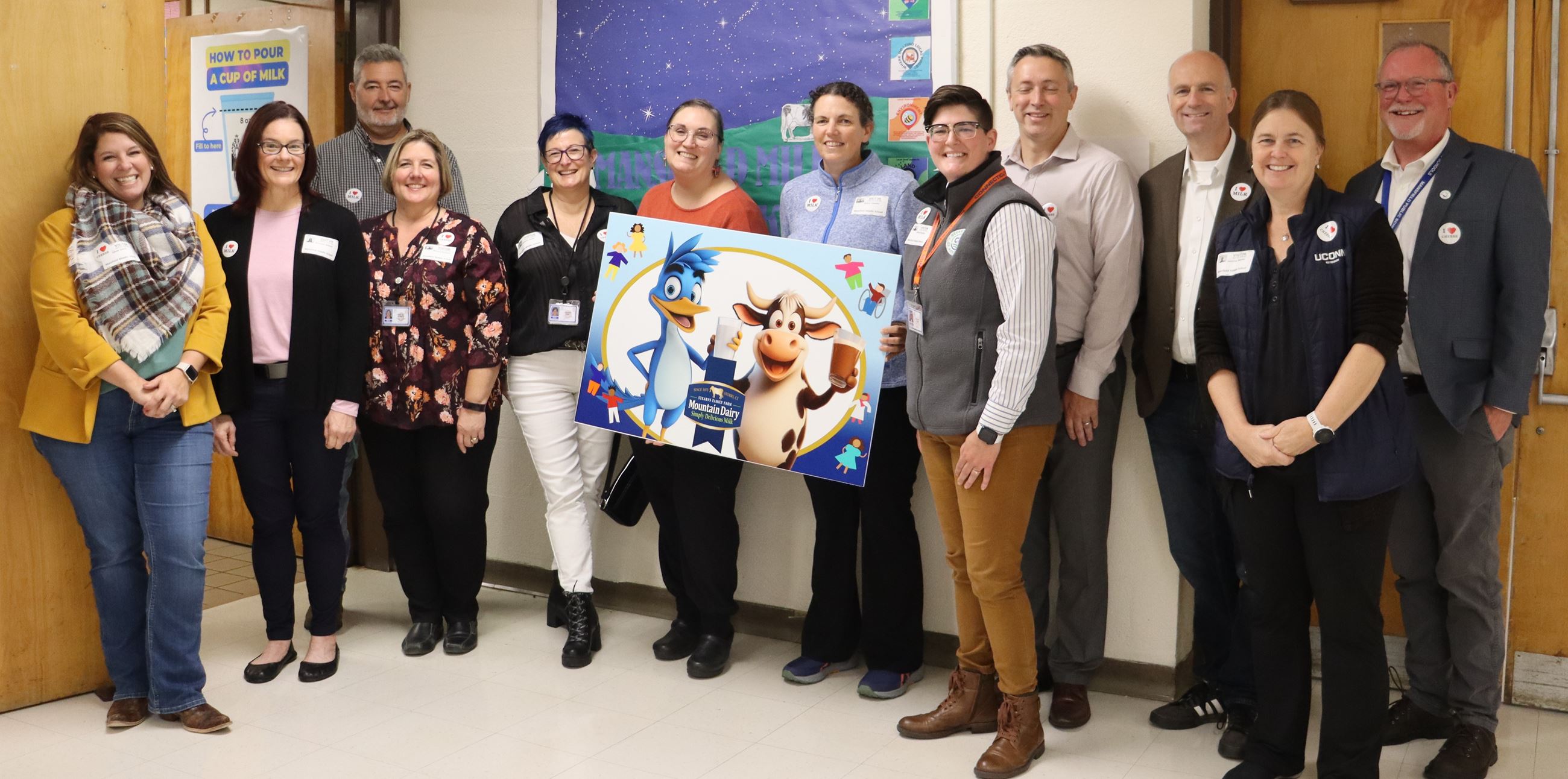 Agriculture and education officials join the bulk milk celebration