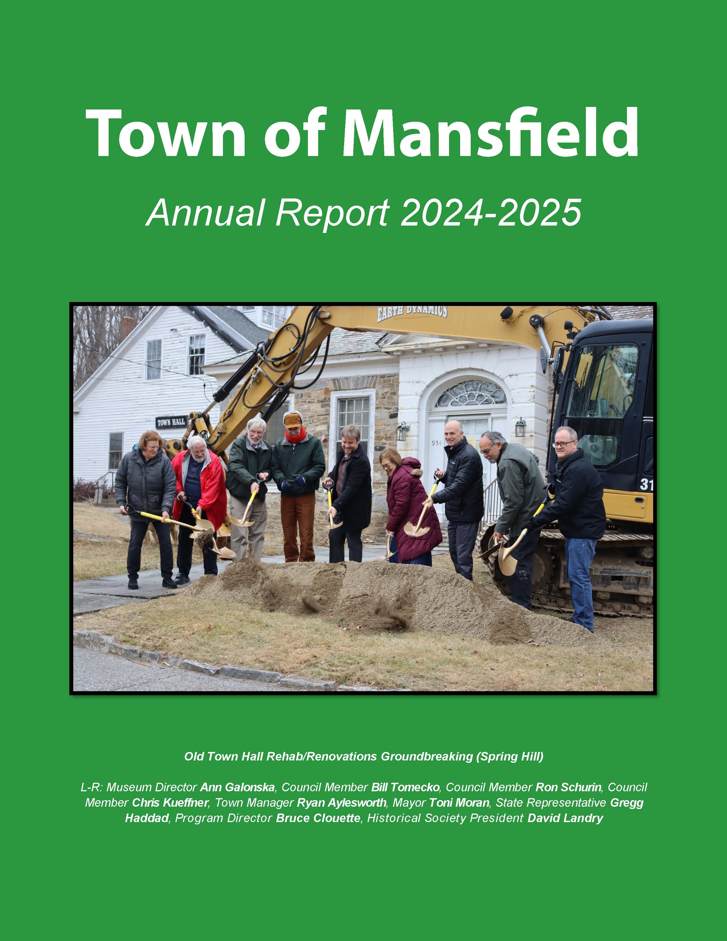 Mansfield Annual Report Front Cover