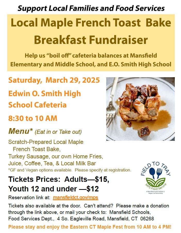 Fundraiser-Maple Breakfast March 29-final