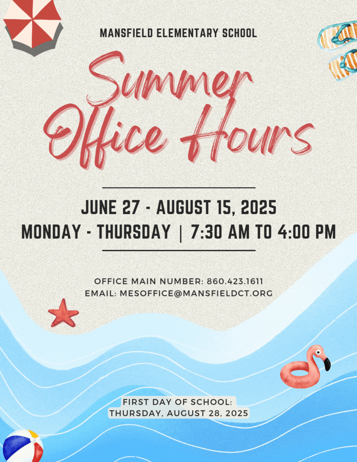 MES Summer Office Hours Flyer 2025