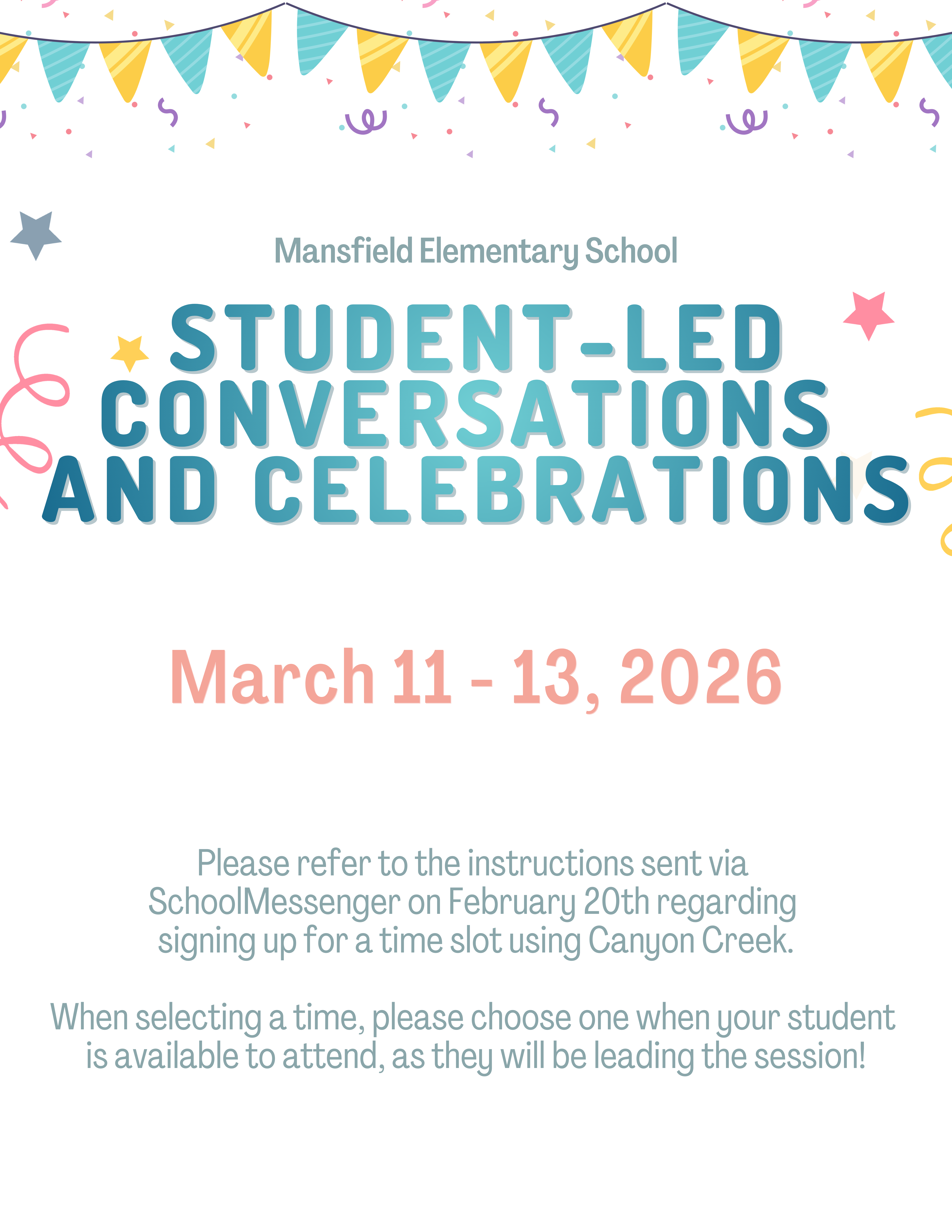 MES Student-Led Conversations and Celebrations 2026