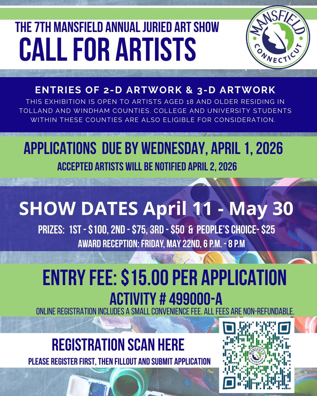Social Post Juried Art Show Call to Artists 2026