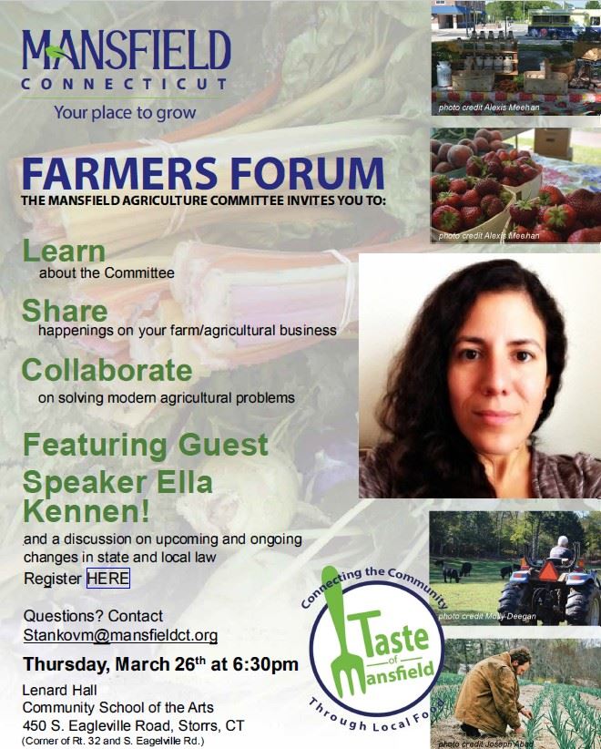 Invitation to Farmers Forum 3.26.26 at 6:30 PM